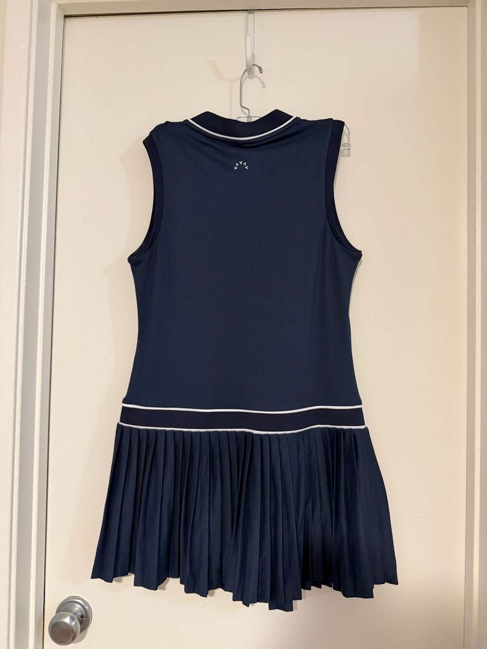 Varley Jouri Court Sleeveless V-Neck Pleated Mini Dress - Picture 3 of 6